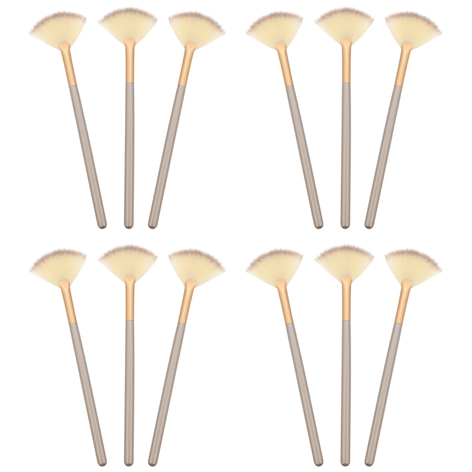 

12Pcs Skin Care Brush Premium Applicator Thin Layers Evenly Eyes Nose Area Home Beauty Salon Facial Mask Brush