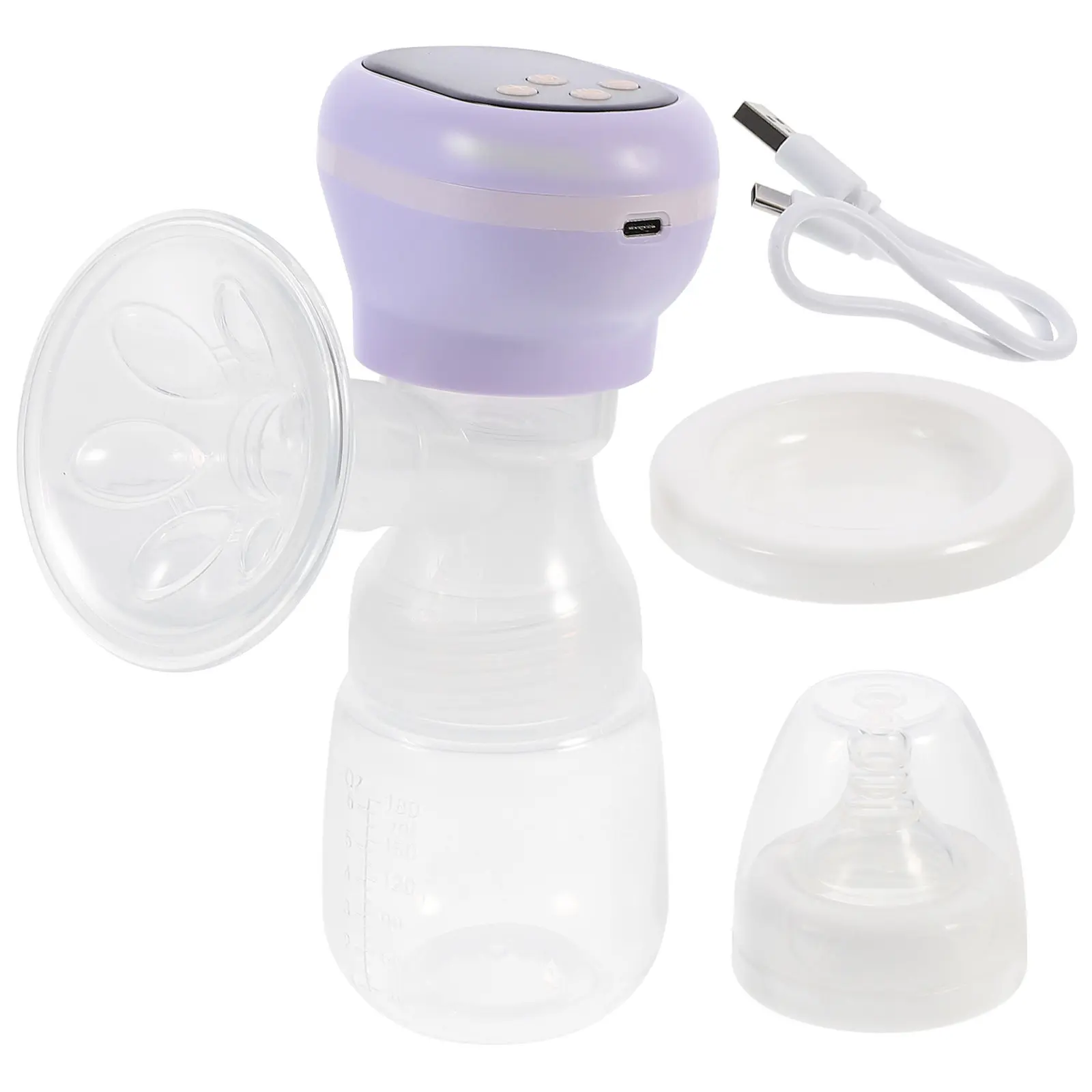 set-pompa-elettrica-unilaterale-per-allattamento-9-livelli-regolabili-portatile-ricaricabile-usb-accessorio-per-l'allattamento