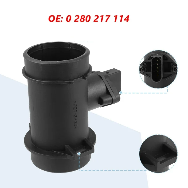 0 280 217 114 Medidor de sensor de fluxo de ar maciço MAF para Mercedes-Benz C230 Kompressor SLK230 2.3L A0000940948 0280217114
