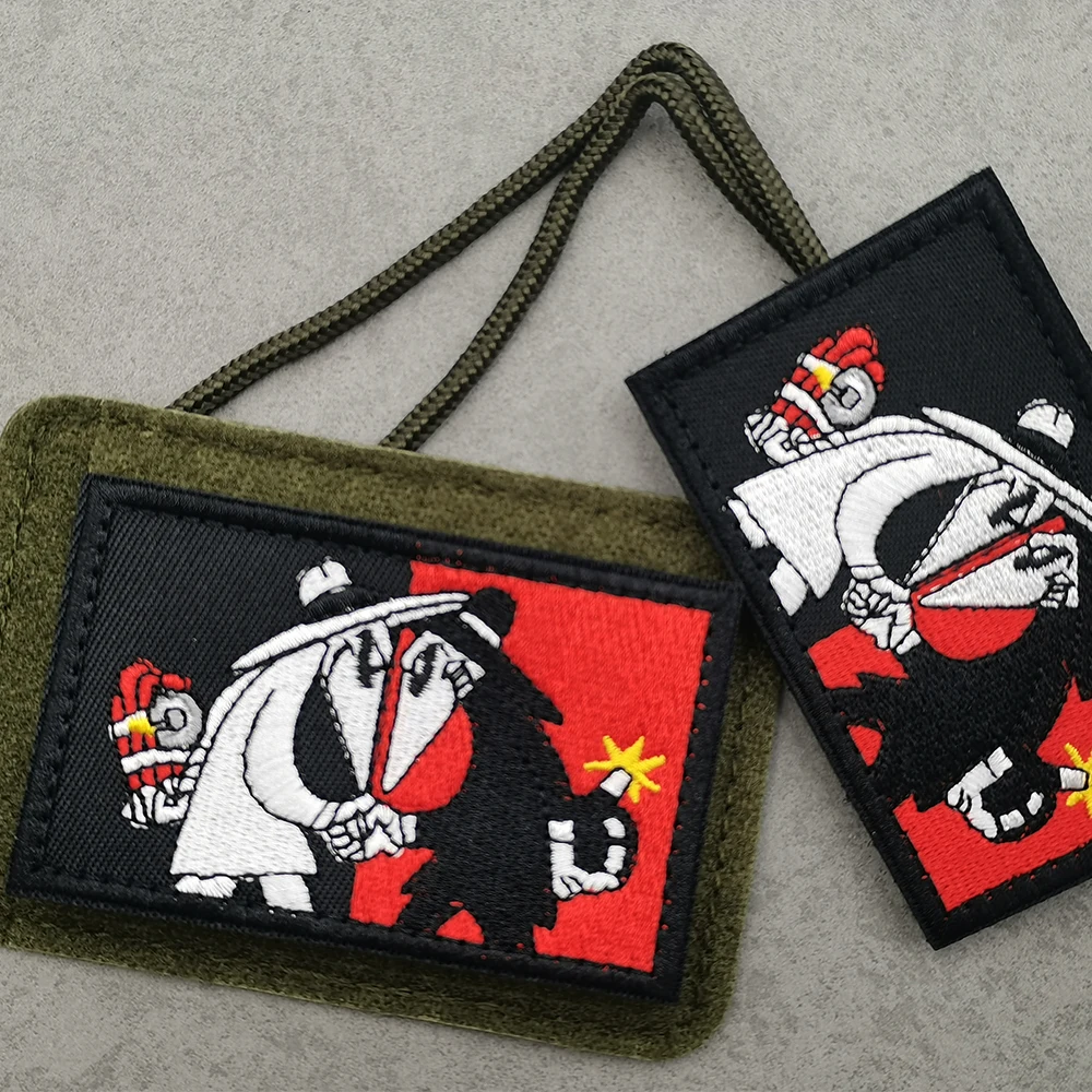 Secretly Fight Embroidery High Qulaity Fabric Beat MR. Magician Pattern Patch For Clothing Chest Bag Tactical