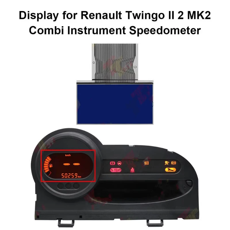 

For Renault LCD Instrument Display Screen Broken or Missing Characters Renault Twingo II MK2 LCD Display 1pcs