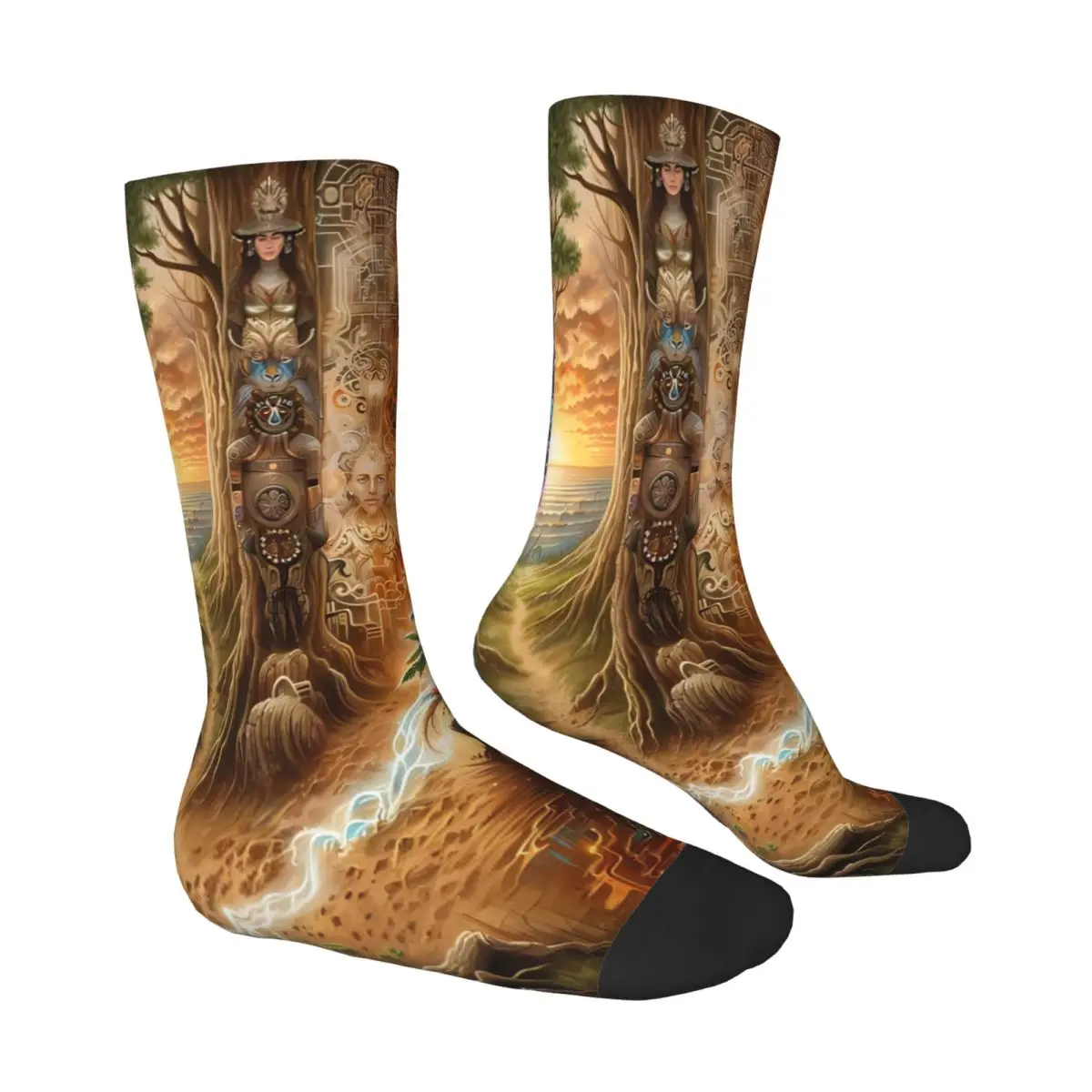 Primitive Tribes Sock Printed Man Polyester