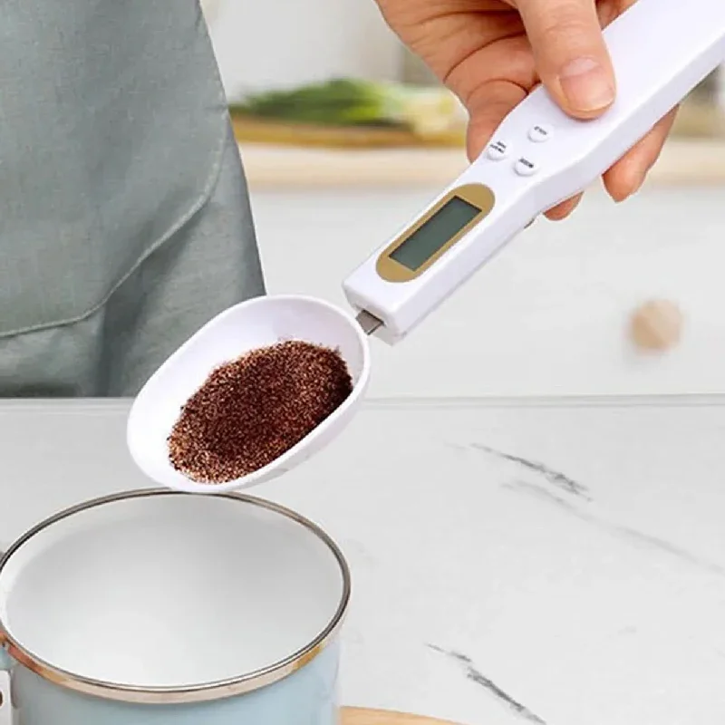 Digital Kitchen Scale Mini Spoon Scale LCD Electronic Food Scale 0.1-500g Weight Measuring Kitchen Tool For Milk Coffee Baking