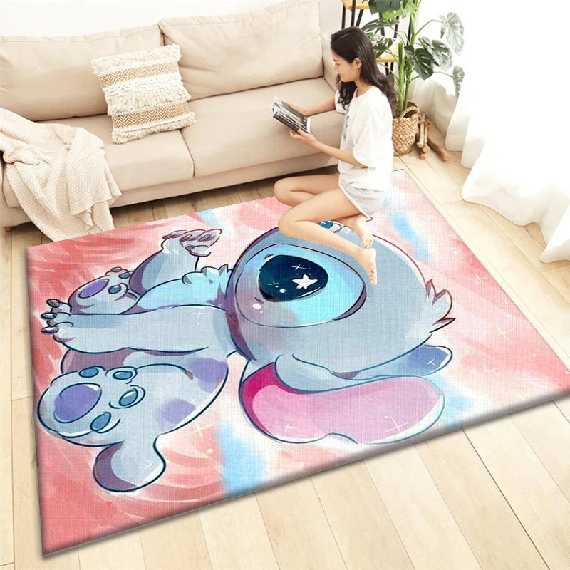 Alfombras de Anime con estampado 3D de punto de moda, sala de estar de dibujos animados, dormitorio, área grande, alfombra suave, hogar, habitación de niños