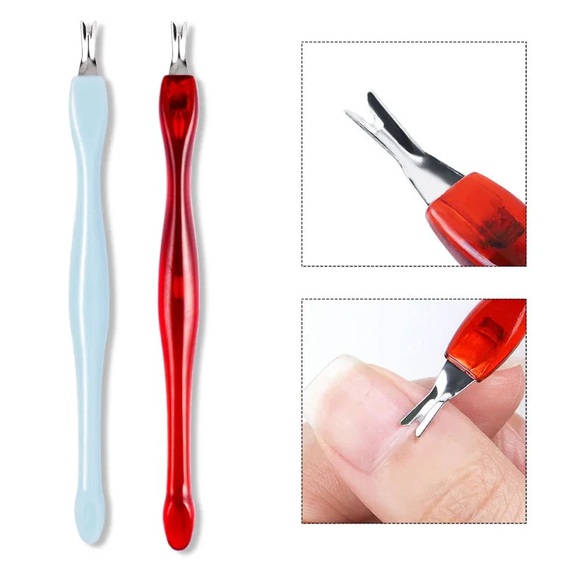 5pcs Quality Dead Skin Fork Nipper Pusher Trimmer Callus Cuticle Remover Manicure Pedicure Stainless Steel Nail Art Tools