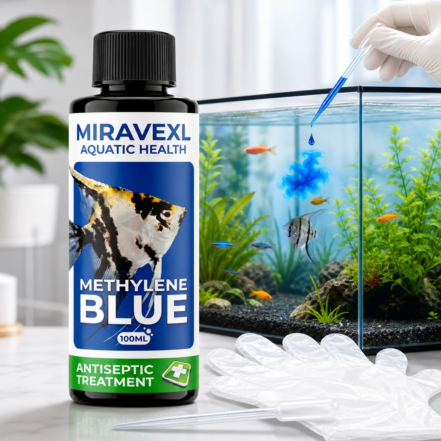 Aquarium Fish Parasites - 100ml Metilen Mavisi Akvaryum Balık Tankı