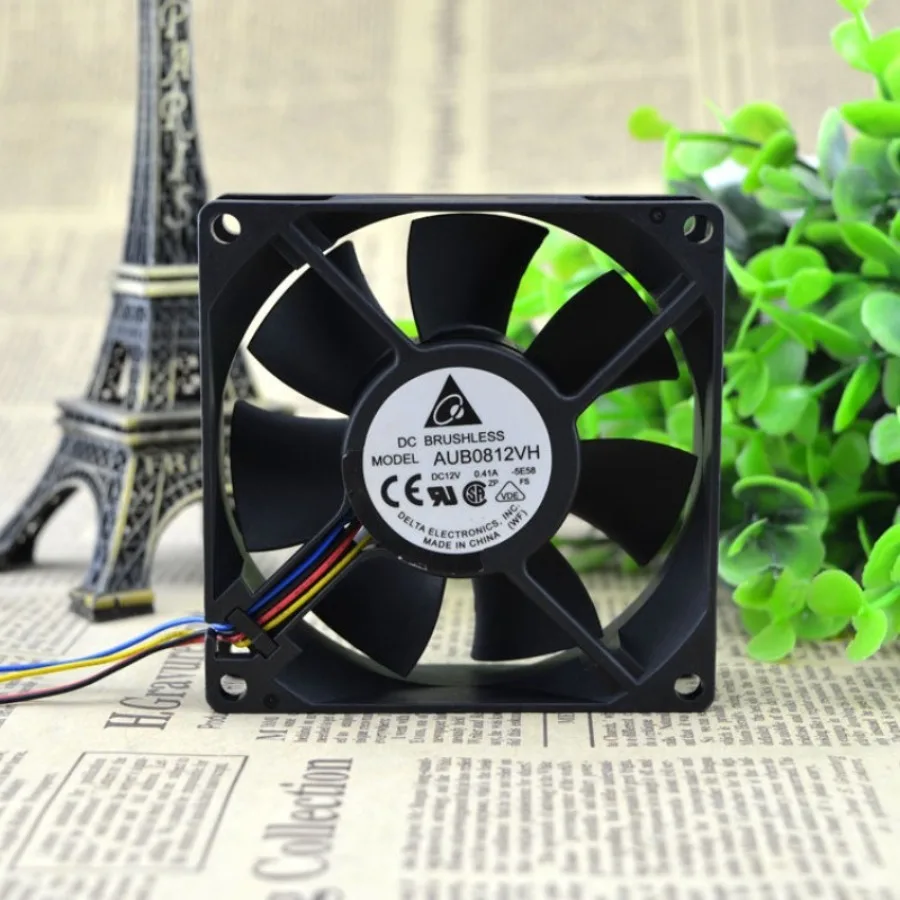 AA + FOR Delta DELTA 8025 8cm 0.41A PWM Automatic Speed Control CPU Radiator Fan AUB0812VH