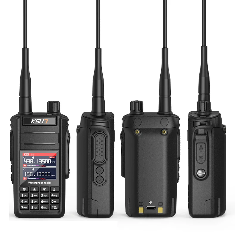Wholesale UV65P IP68 Waterproof 10W 144-520MHz UHF VHF Dual Band FM Radio Air Band Walkie Talkie