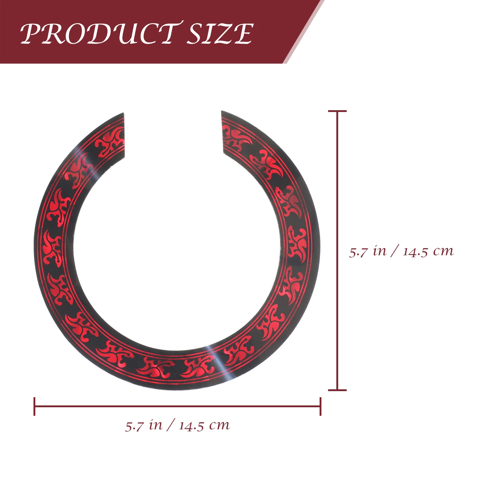 PVC Sound Hole Rosette Decal Sticker for Classical Acoustic Guitar Part PVC Sound Hole Sticker PVC Sound Hole Rosette