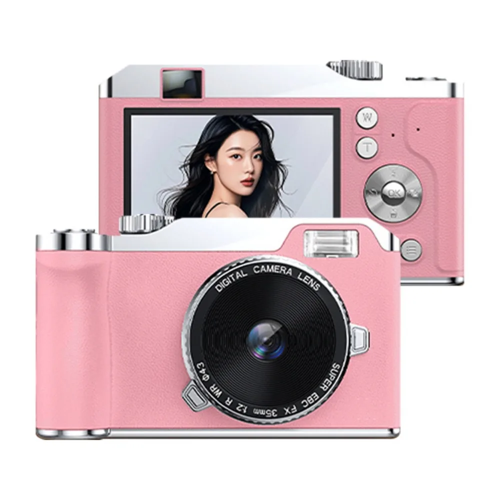 

Front/Rear Dual Camera 4K HD Digital Camera Autofocus 16x Zoom Entry-Level CCD Camera 2.4 Inch Screen LED Fill light