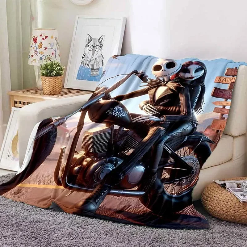 The Nightmare Before Christmas Printed Blanket for Home Travel Soft and Comfortable Blanket for Adults and Children Warm Soft