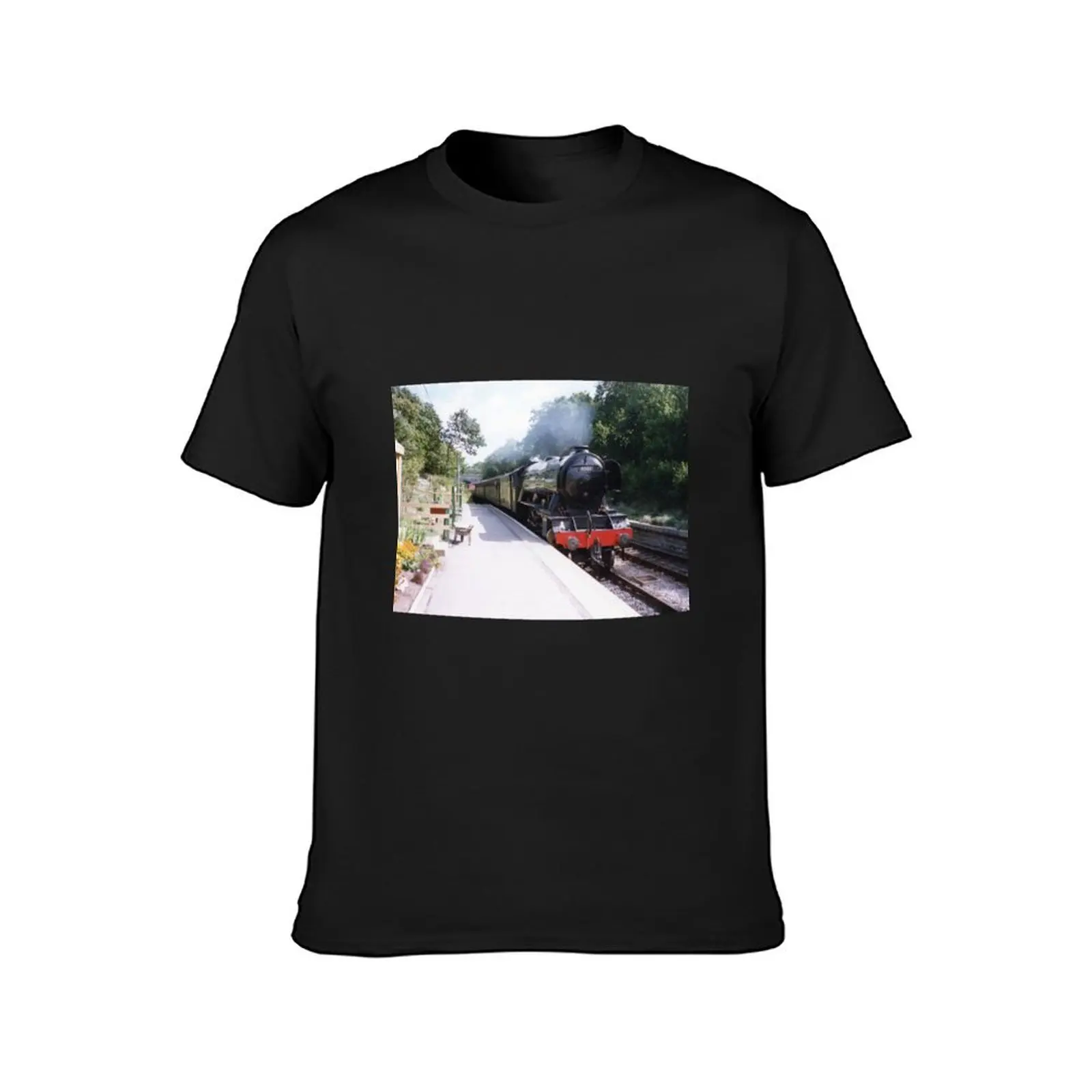 Flying Scotsman Steam Train T-Shirt graphics quick-drying summer clothes fruit of the loom mens t shirts