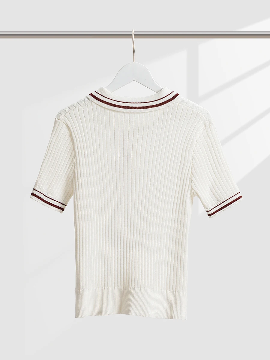 الصلبة الملتوية متماسكة تي شيرتات قصيرة الاكمام المرأة أزرار ترتيب الأسرة طوق سليم تي شيرت الصيف بسيط عادية موضة تي شيرت بلايز #4