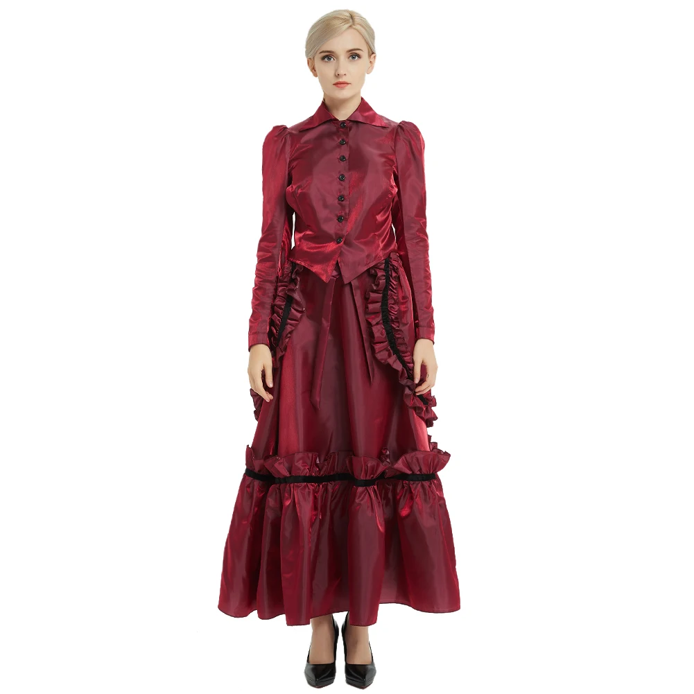 Vampire Dress for Women Halloween Party Costume Party Ball Gown Steampunk Gothic Dresses