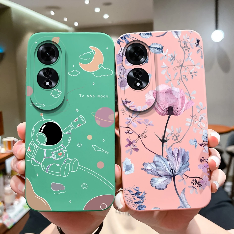 For Oppo A60 CPH2631 Phone Covers Case Cartoon Pattern Silicone Soft Screen Protector Shell Housing For OppoA 60 4G Funda Coques