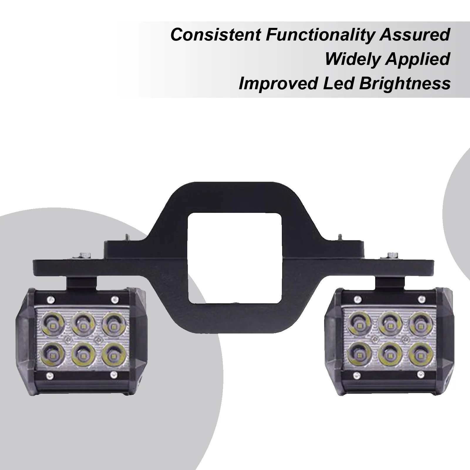

LED Light Pods Hitch LED Lights Pods Rear Backup Strip Waterproof Spotlight Strip With Towing Hitch Brackets Reverse Car
