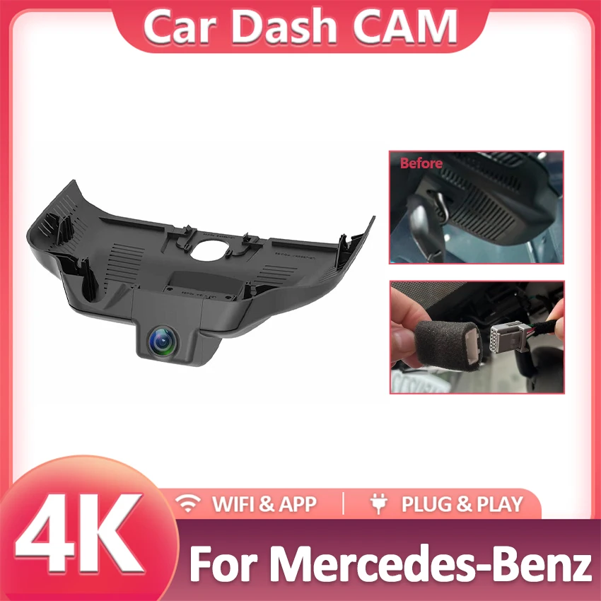 

Автомобильная камера 4K Plug and Play видеорегистратор для Mercedes-Benz EQA 250 300 4MATIC EQA250 EQA300 2021-2023, видеорегистратор для EQA