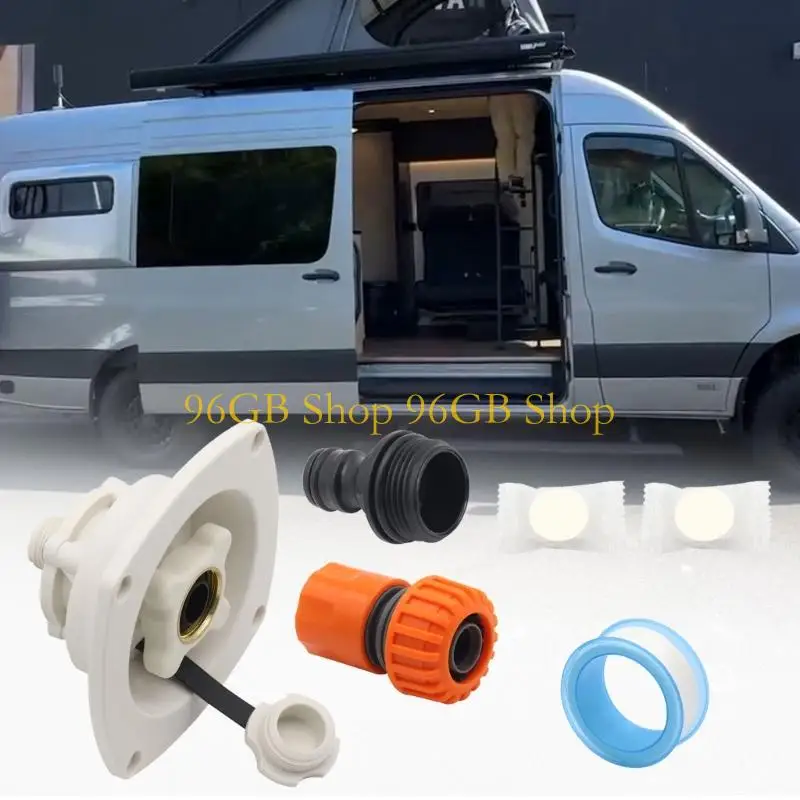 

96GB Quick Connection Vehicle Water Port Brass Fittings Check Valves For Mobile