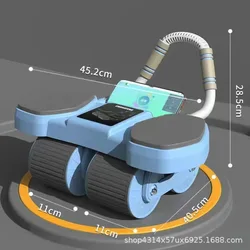 Supporto del gomito del rullo della pancia a rimbalzo automatico ruota addominale supporto della plancia del rullo della pancia ruota di allenamento Ab magra Abs