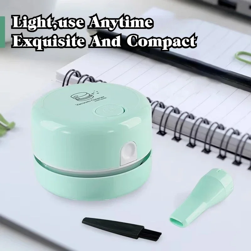 Portable Silent Mini Desktop Vacuum Cleaner for Keyboard Dust, Ideal Exquisite Gift for Home, Office, and Study Use
