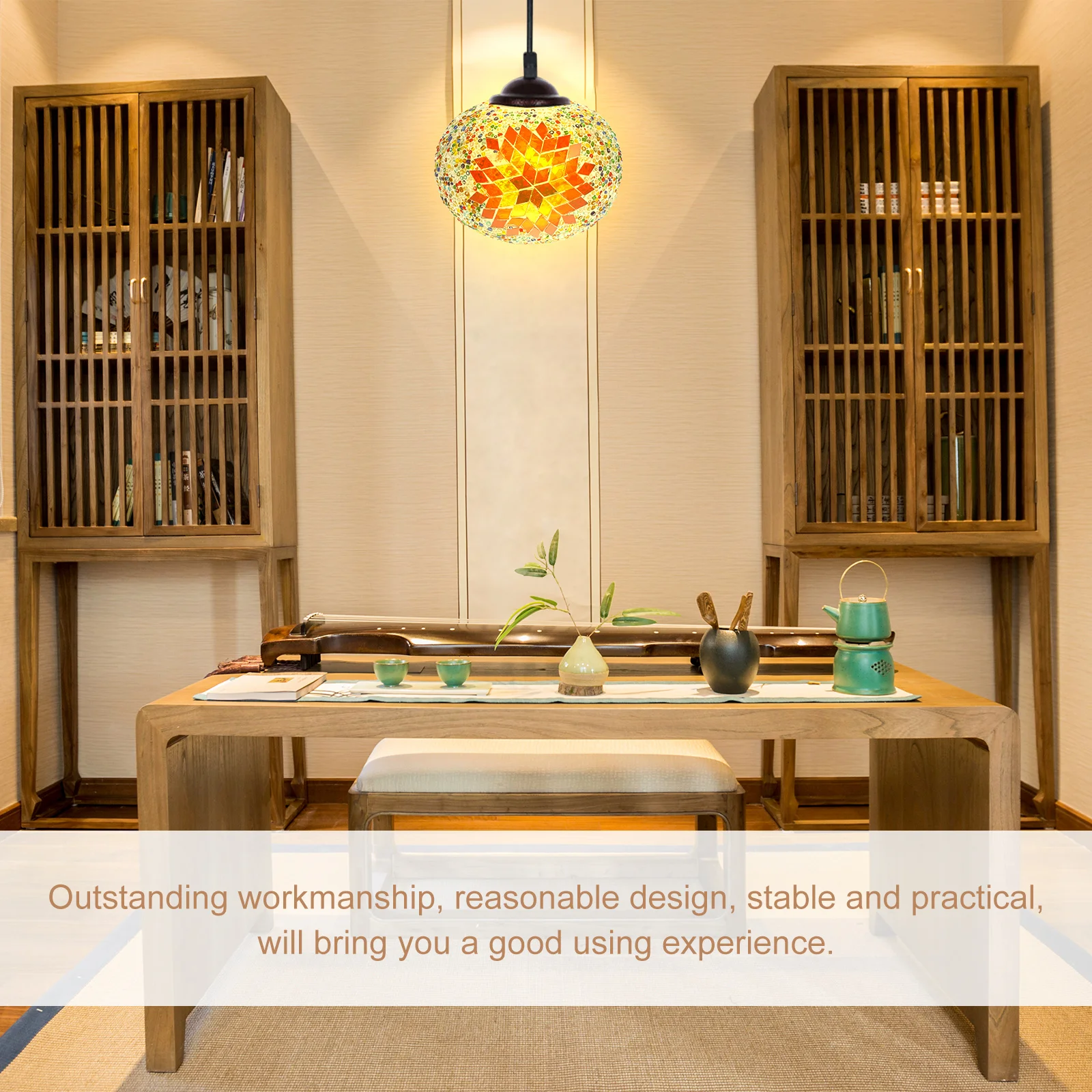 

Glass Lamp Shade Replacement Turkish Lamp Mosaic Colorful Stained Glass Lampshade Decorative Cover for Desk Bedside Light