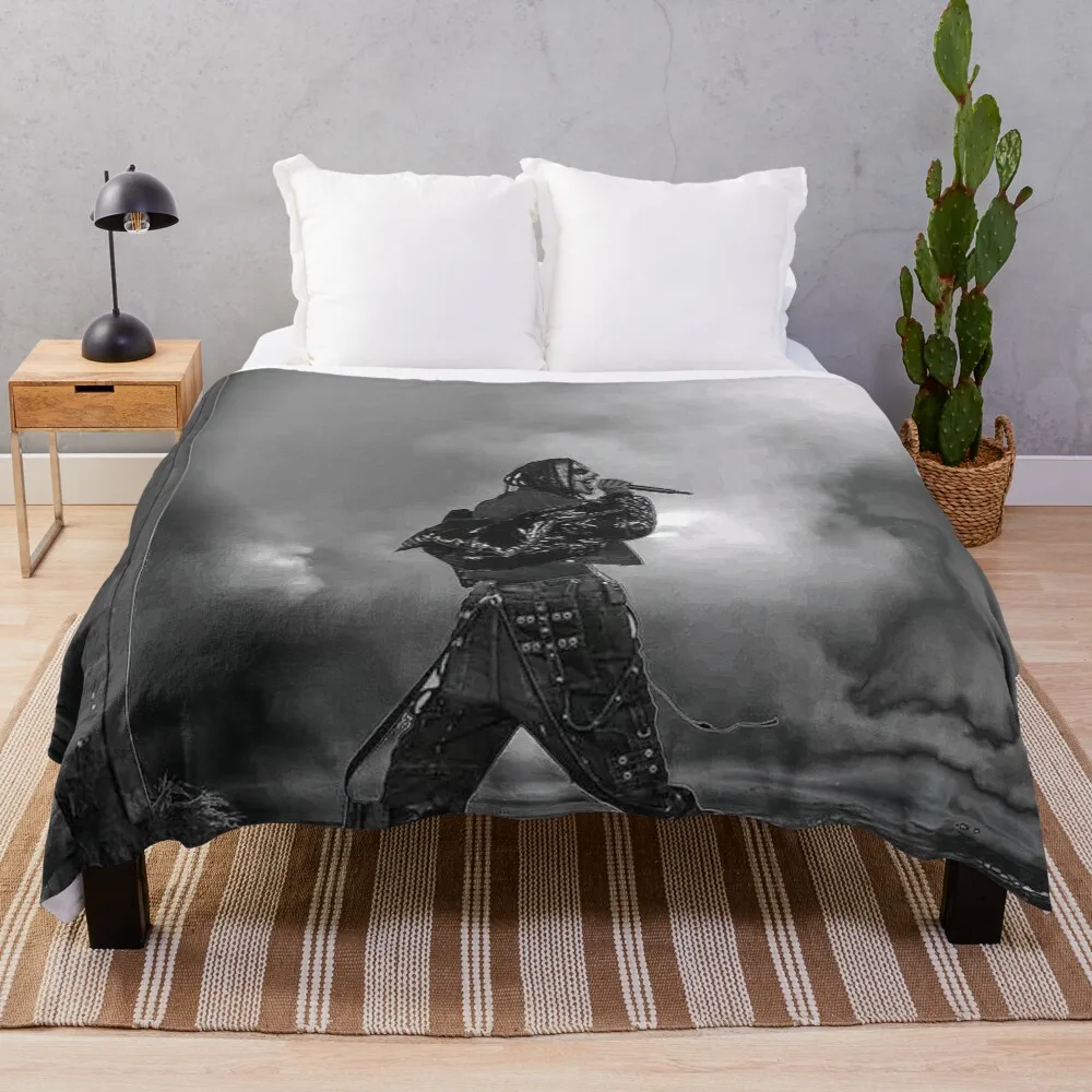 

Playboi Carti black and white Throw Blanket heavy to sleep Retros Blankets For Baby manga Blankets