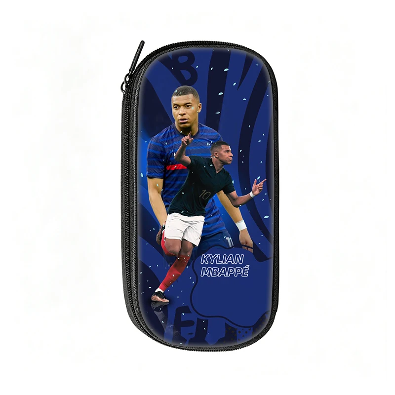 Football Star Pen Bag M-Mbappe Pattern Learn Pencil Case Best Gift makeup bag Student Travel Football Sport Pencil Pouch