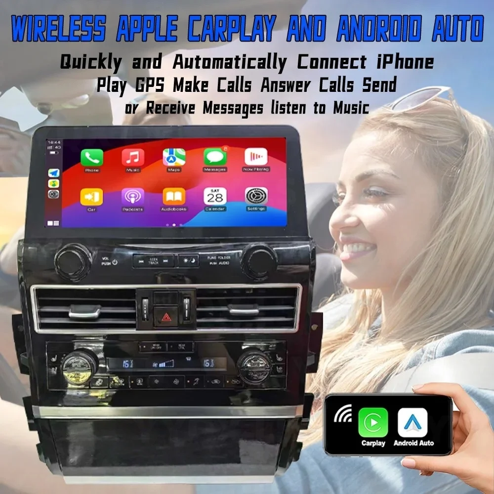 12.3inch Screen Multimedia HU For Nissan Patrol Y62 Amada For Infiniti QX80 QX56 2012-2024 GPS Car Radio With Android Stereo