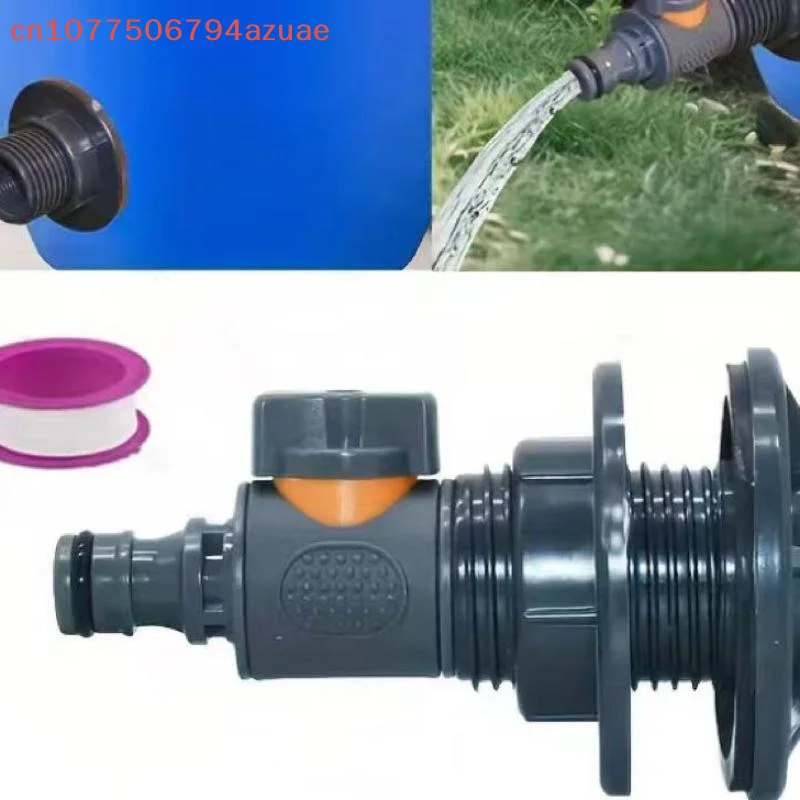1 Stück PVC Doppel-Innengewinde Wassertank-Verbindungsstück Gartenbewässerungszubehör Aquarium-Verbinder Universelle Box
