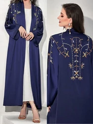 Eid diament Abaya dla kobiet Jalabiya sukienka muzułmańska Kaftan Arab Morocco Kaftan Abayas długie sukienki szata kobieta Ramadan Vestidos