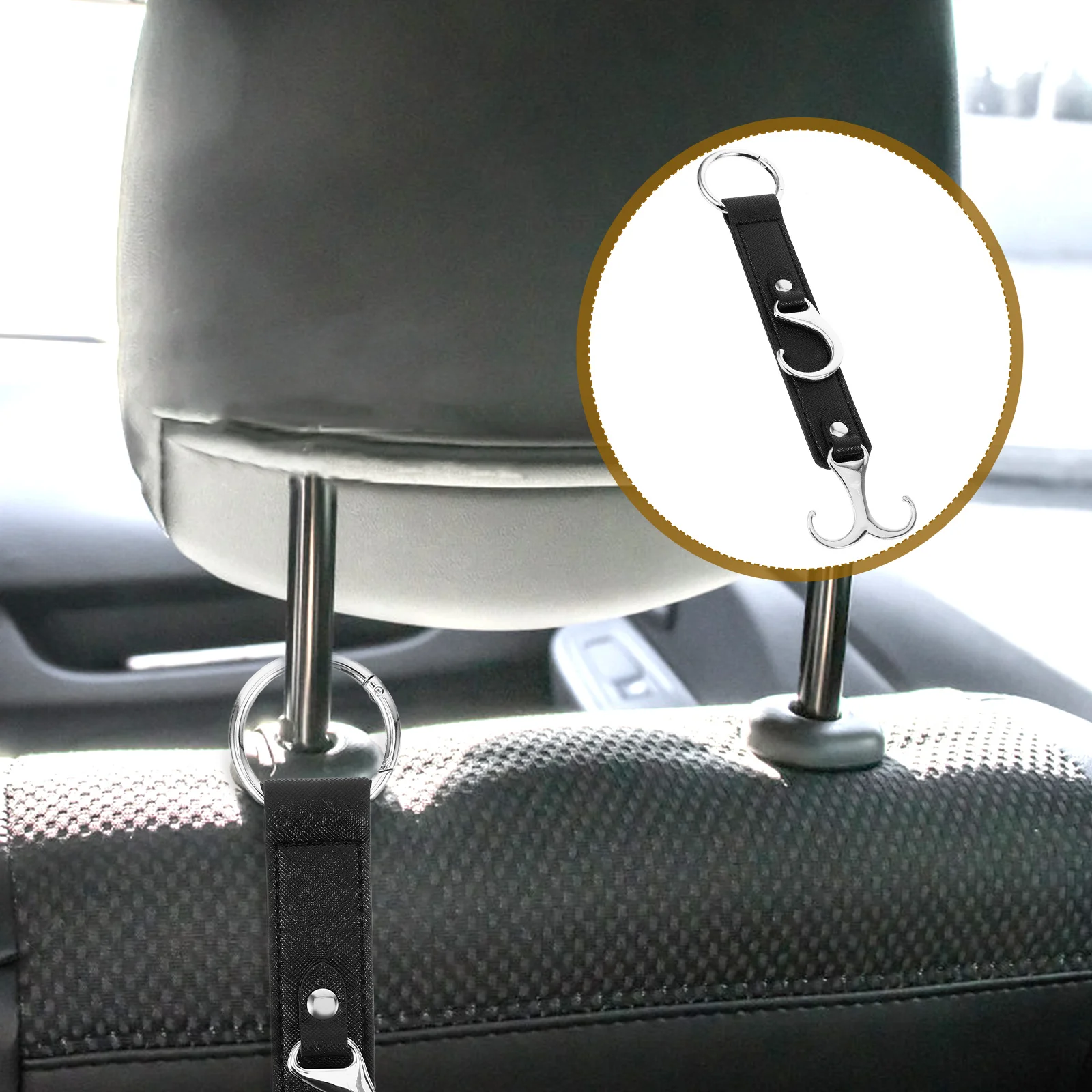 

1pcs Headrest Hook Auto Back Hanger Organizer For Bag Storage Durable Alloy Vehicle Seat Accessories Hooks Car Seat Hook