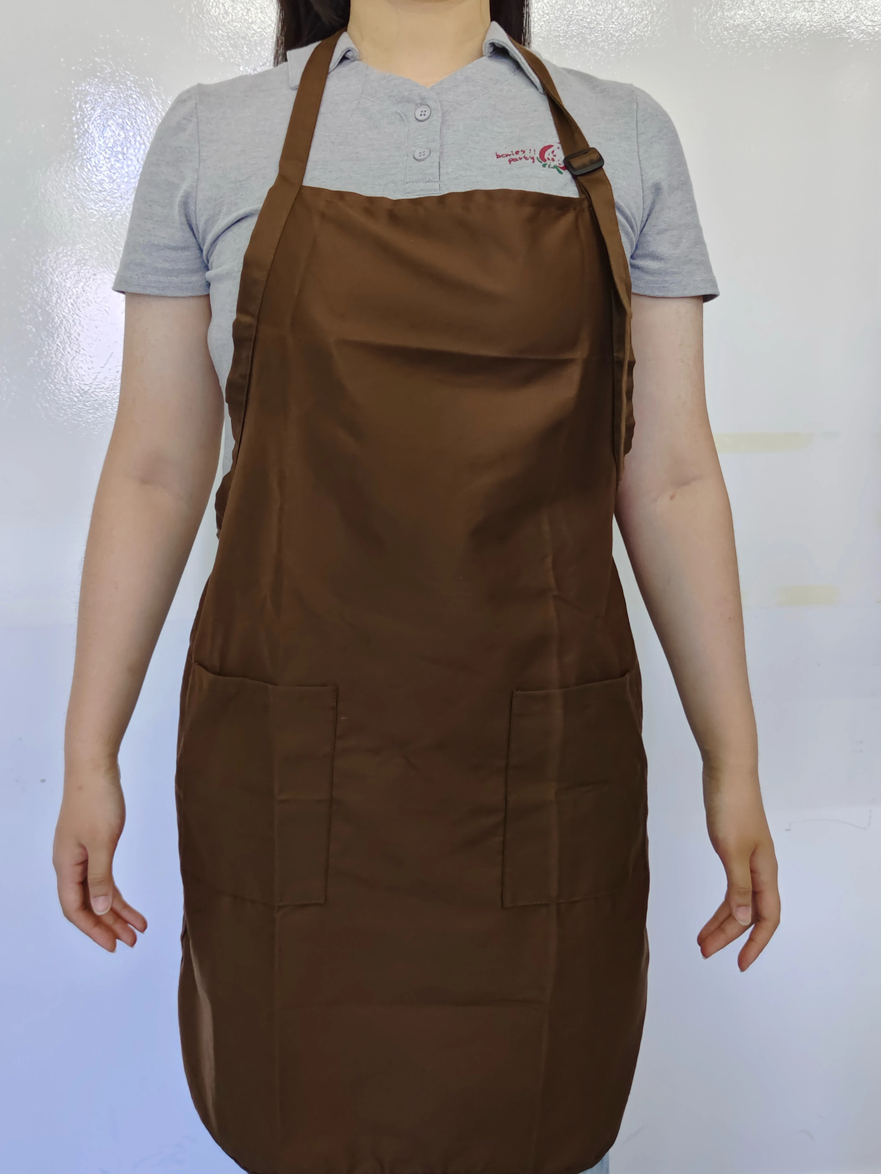 Foreign Trade Surplus Stocks BBQ Cooking Baking Home Kitchen Restaurant pockets Aprons brown