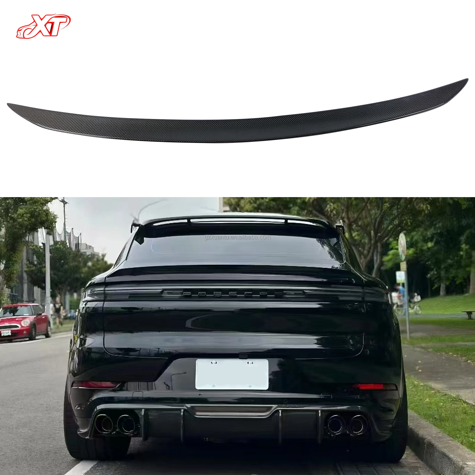 

9Y0 Carbon Fiber Rear Tail Wing Fixed Wing Rear Spoiler for Cayenne Coupe 9Y0 Car Body Kit Modification