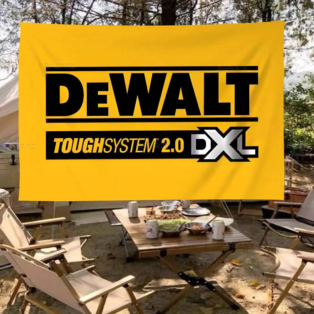 D-Dewalts Logo Large Size Shop Art Promotion Advertising Booth Flag Hanging Banners