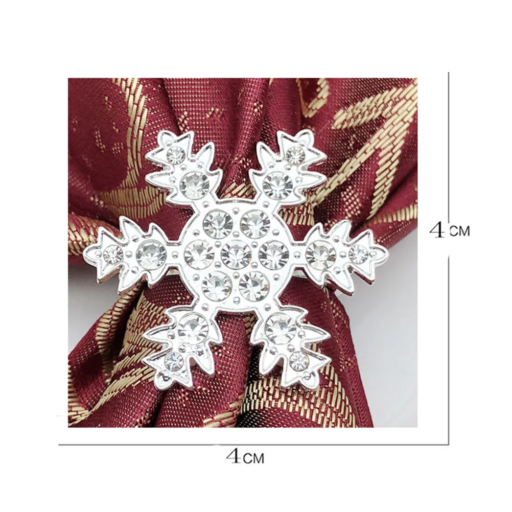 

Dining Table Decor and Accessories Modern Napkins Rings for Christmas Snowflake Decorations