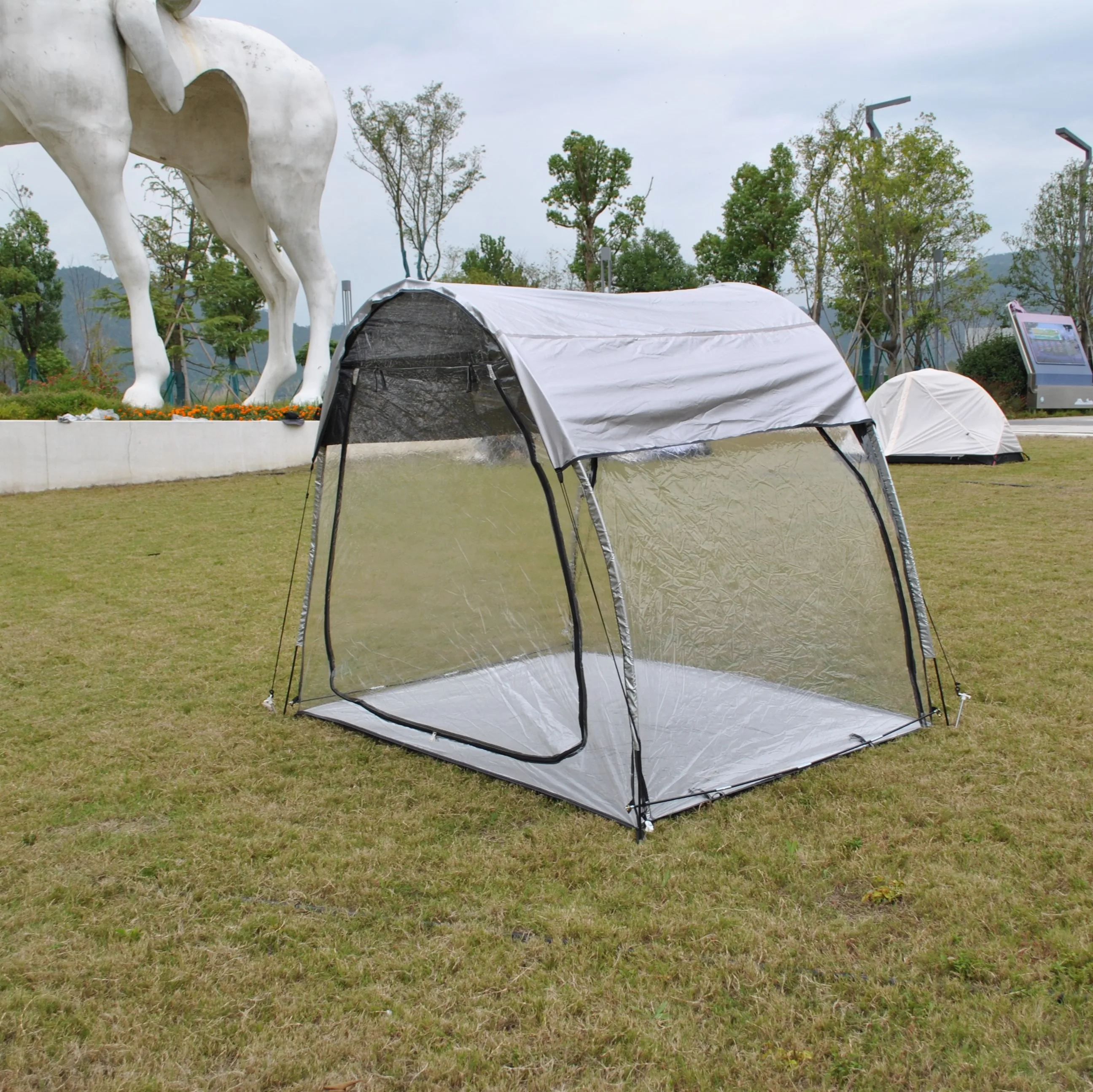 Clear Sports Tent, Camping Tent, Soccer Tent for Watching Sports Camping Fishing, Bike Tent Bike Storage Shed, Bike Tent Cover