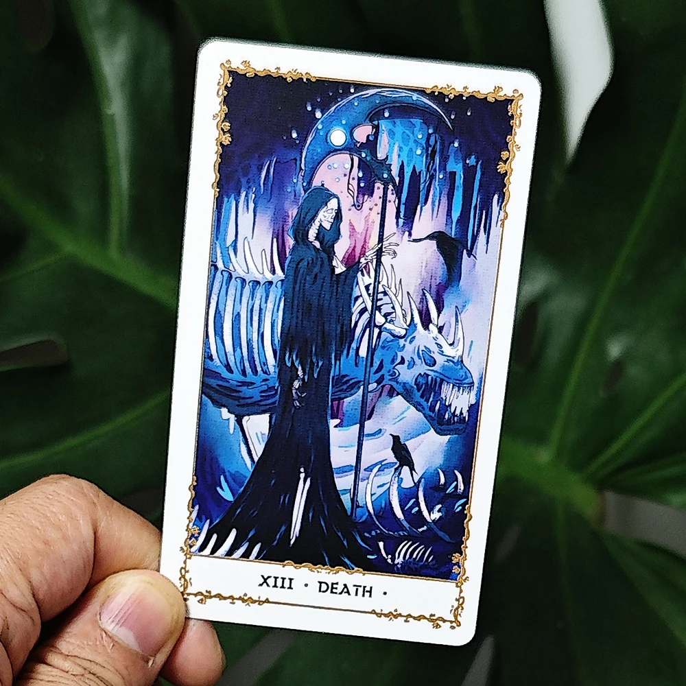 سطح التارو الصامت Desolate 78 قطعة من بطاقات التارو الكرتونية تعتمد على نظام راكب - 10.3*6 سم #4