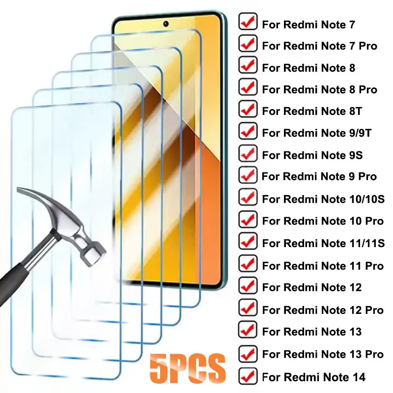 5Pcs Tempered Glass… - image