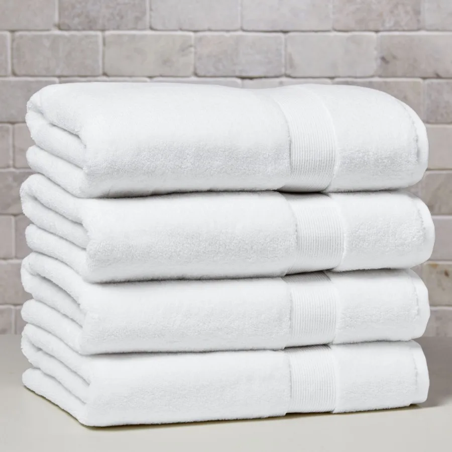 

Набор из 4-х мягких хлопковых полотенец для ванной Signature, цвет Arctic White