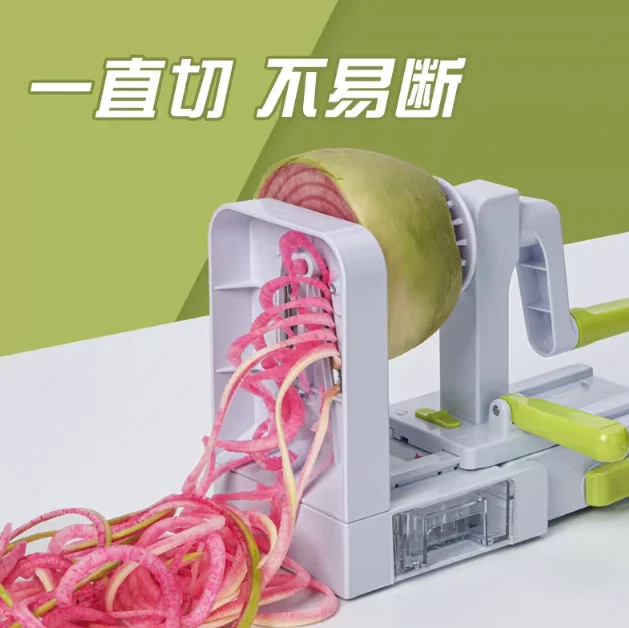 Waterfall shredded potato noodles twisted super long silk hot pot artifact hand-cranked vegetable cutting thousand silk planer