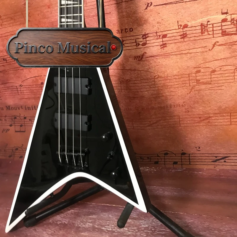 Balck Jackson Edge V Jack Electric Guitar Double Coil Large Size High Speed Playing Guitar