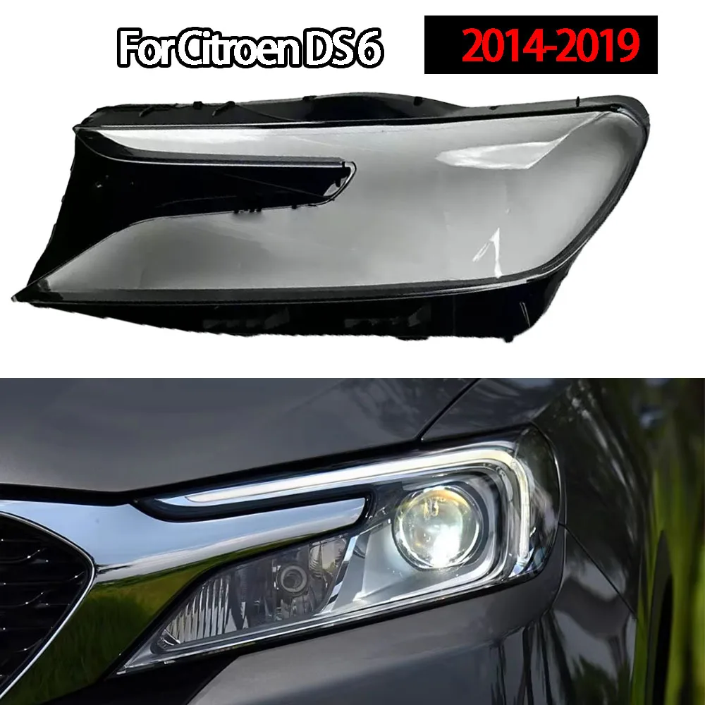 

Headlamp Light Case Transparent Lampshade Lamp Shell Headlight Lens Glass Cover For Citroen DS 6 2014-2019