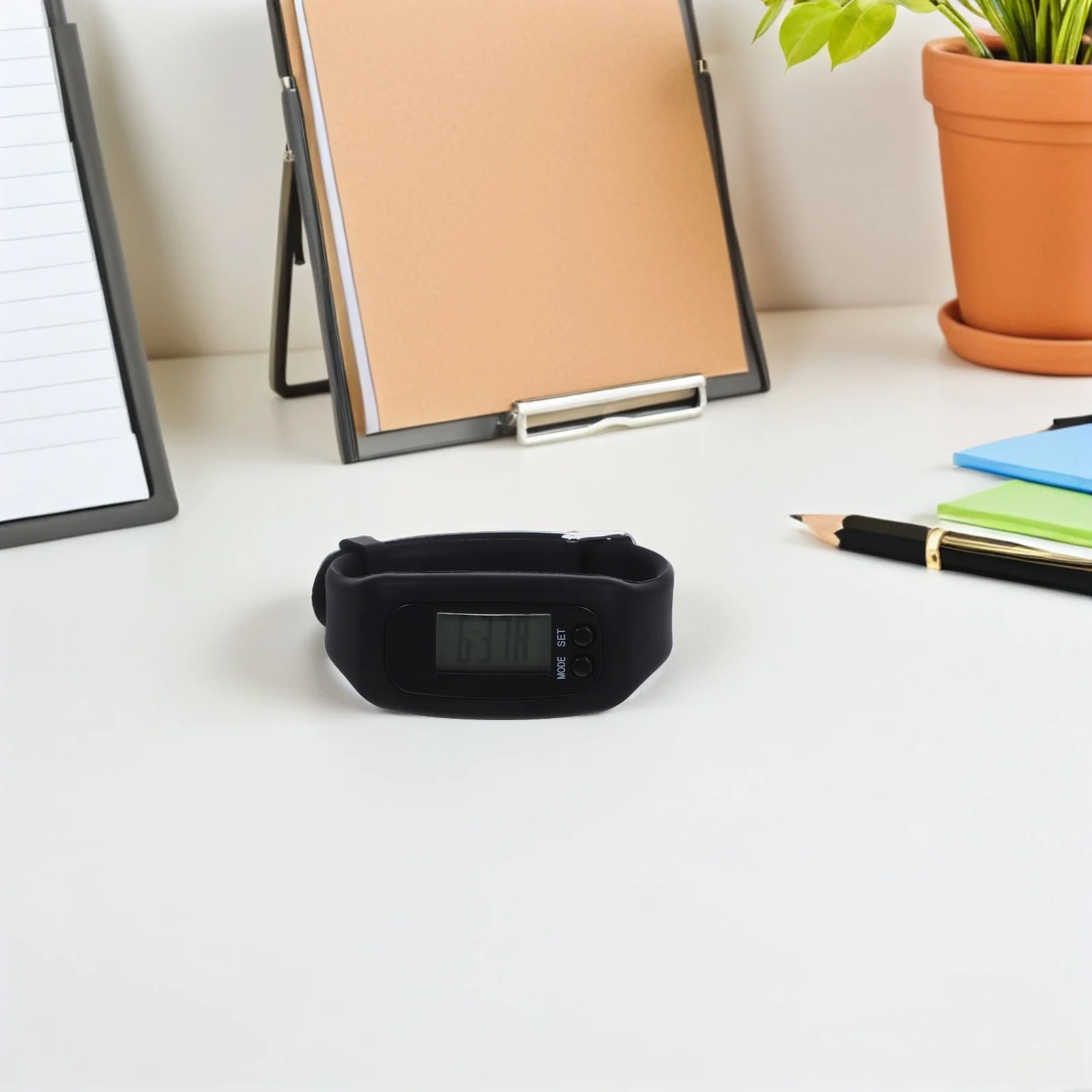 

2pcs Fitness Tracker Watch Digital Pedometers Lcd Screen Step Counting Calories Tracking For Walking Running Outdoor Sports