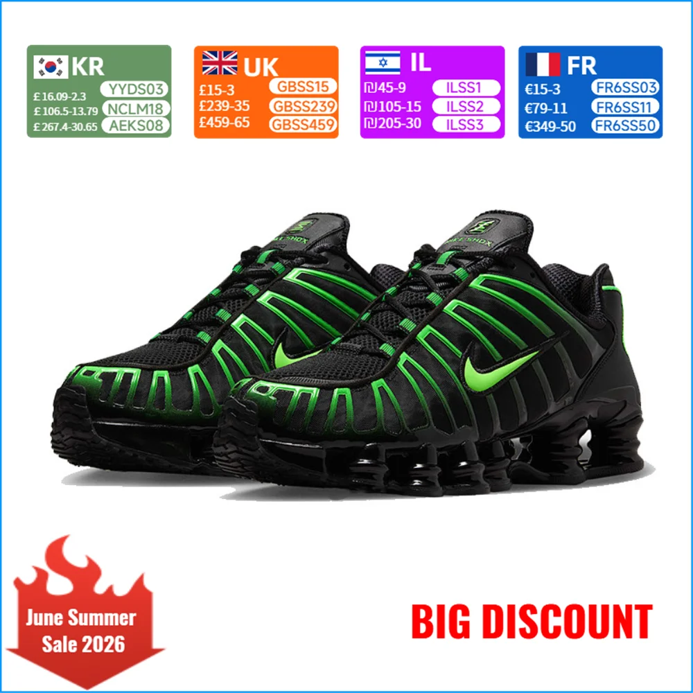 Tênis masculino NIKE SHOX TL, esportivo, antiderrapante, resistente ao desgaste, moderno, versátil, com amortecimento, casual AV3595-012