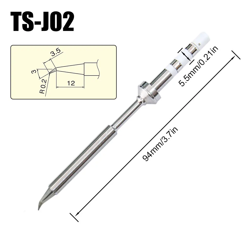 PINE64 TS100 Ts101 Soldering Iron Tips Replacement Various Models of Pinecil V2 Electric Soldering Iron Tip TS Series BC2 ILS K