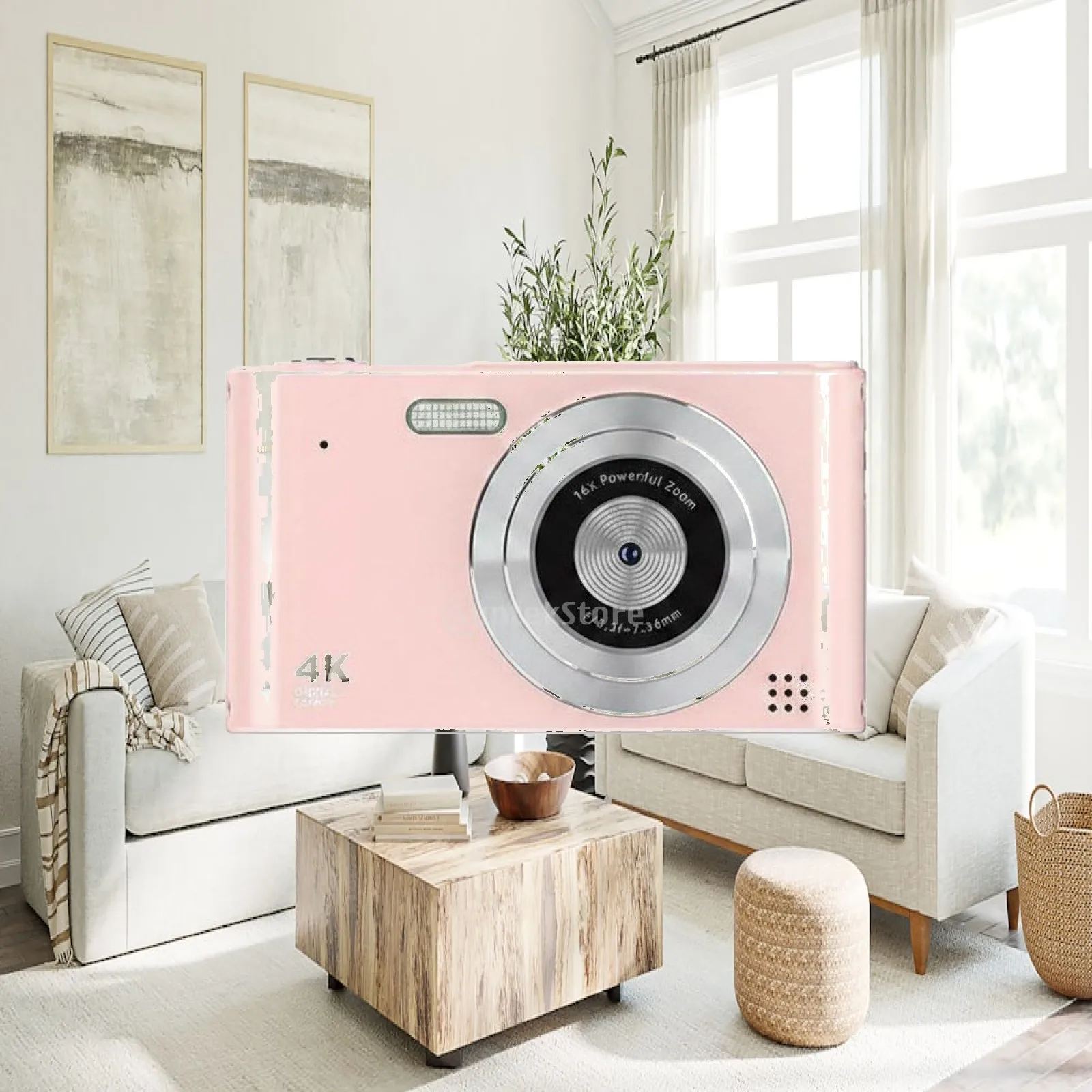 Compact Digital Camera with Video Recording Portable Point and Shoot Device for Fun and Entertainment