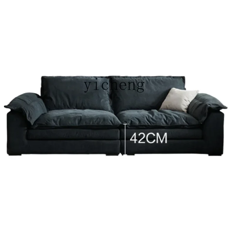 

ZZTQH Modern Simple Straight Row Living Room Wide Sitting Deep Movable Backrest Sofa Adjustable Backrest