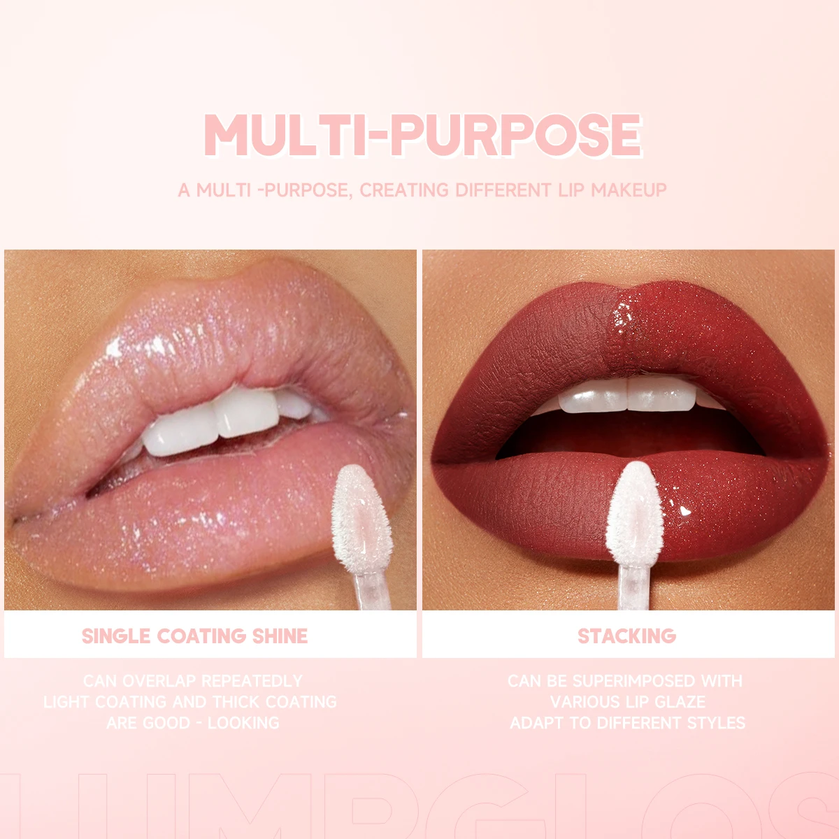 Glitter perla lucidalabbra idratante duraturo lucido specchio rosa rossetto liquido olio per labbra lucentezza lucidalabbra trucco cosmetico