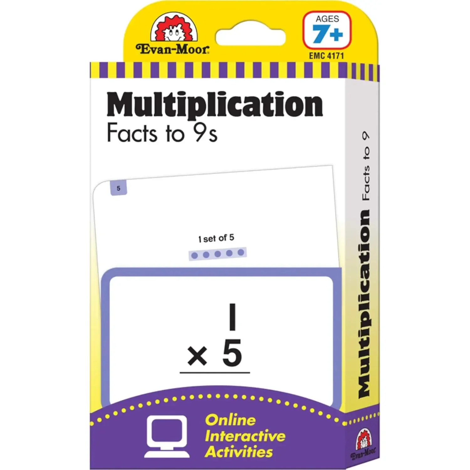 Evan-Moor Flashcards: Multiplication Facts to 9s,aged 7 8 9 10, English card book 9781609639495