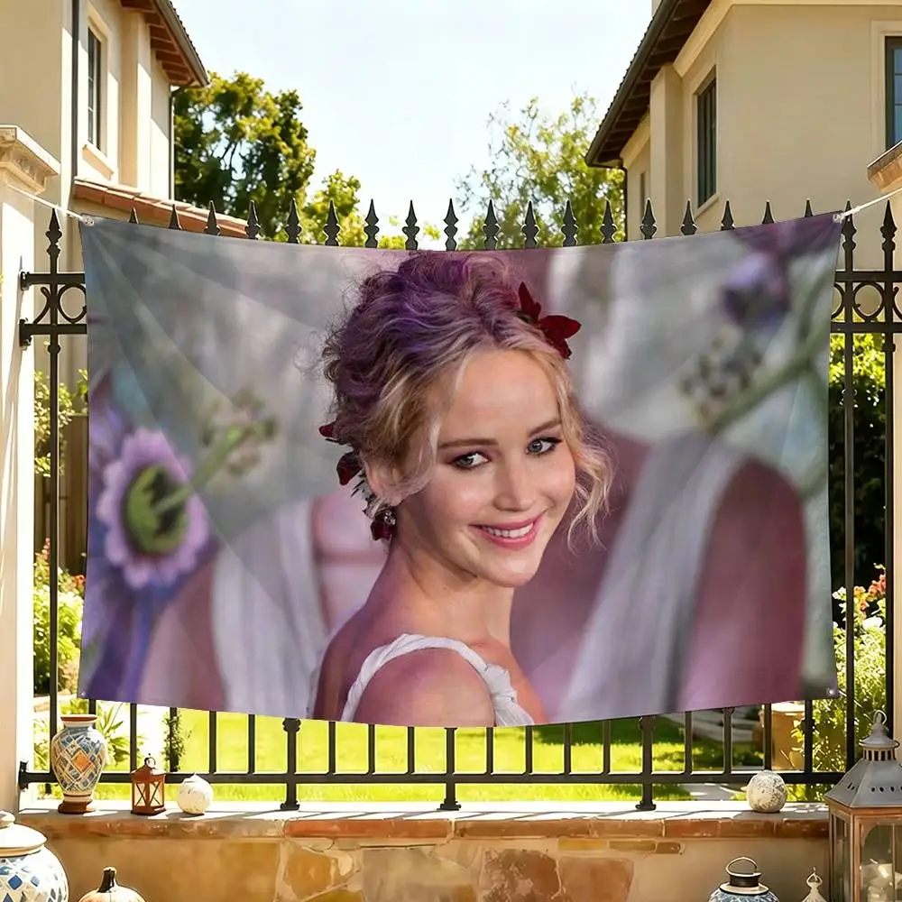 Jennifer Lawrence (2) Flag Suitable For Party Club Outdoor Interior Wall Decoration Banner Fans Gift
